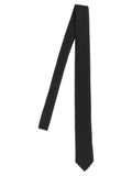 Dolce & Gabbana Silk Jacquard Logo Necktie — Black