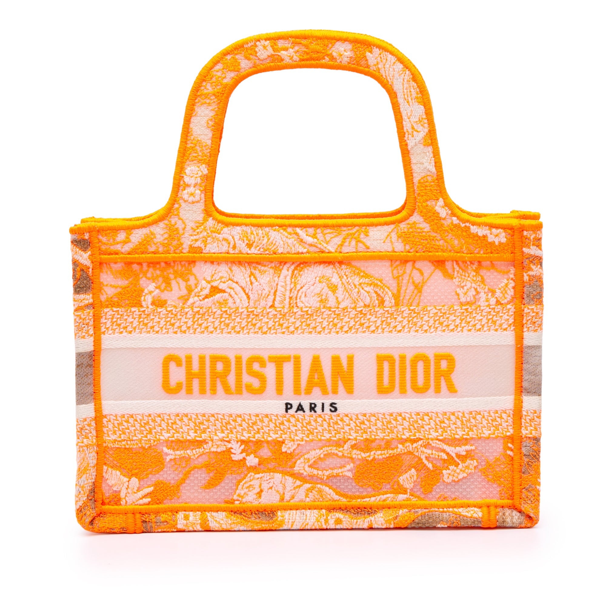 Mini Canvas Embroidered Dioriviera Toile De Jouy Book Tote