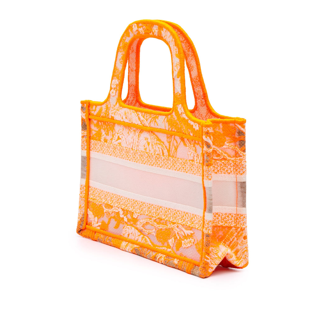 Mini Canvas Embroidered Dioriviera Toile De Jouy Book Tote