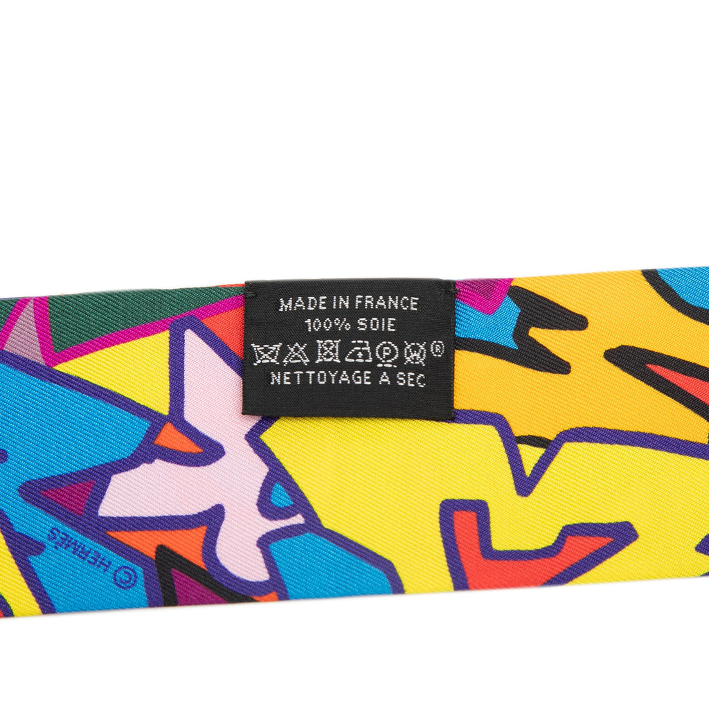 Graffiti Silk Twilly Scarf