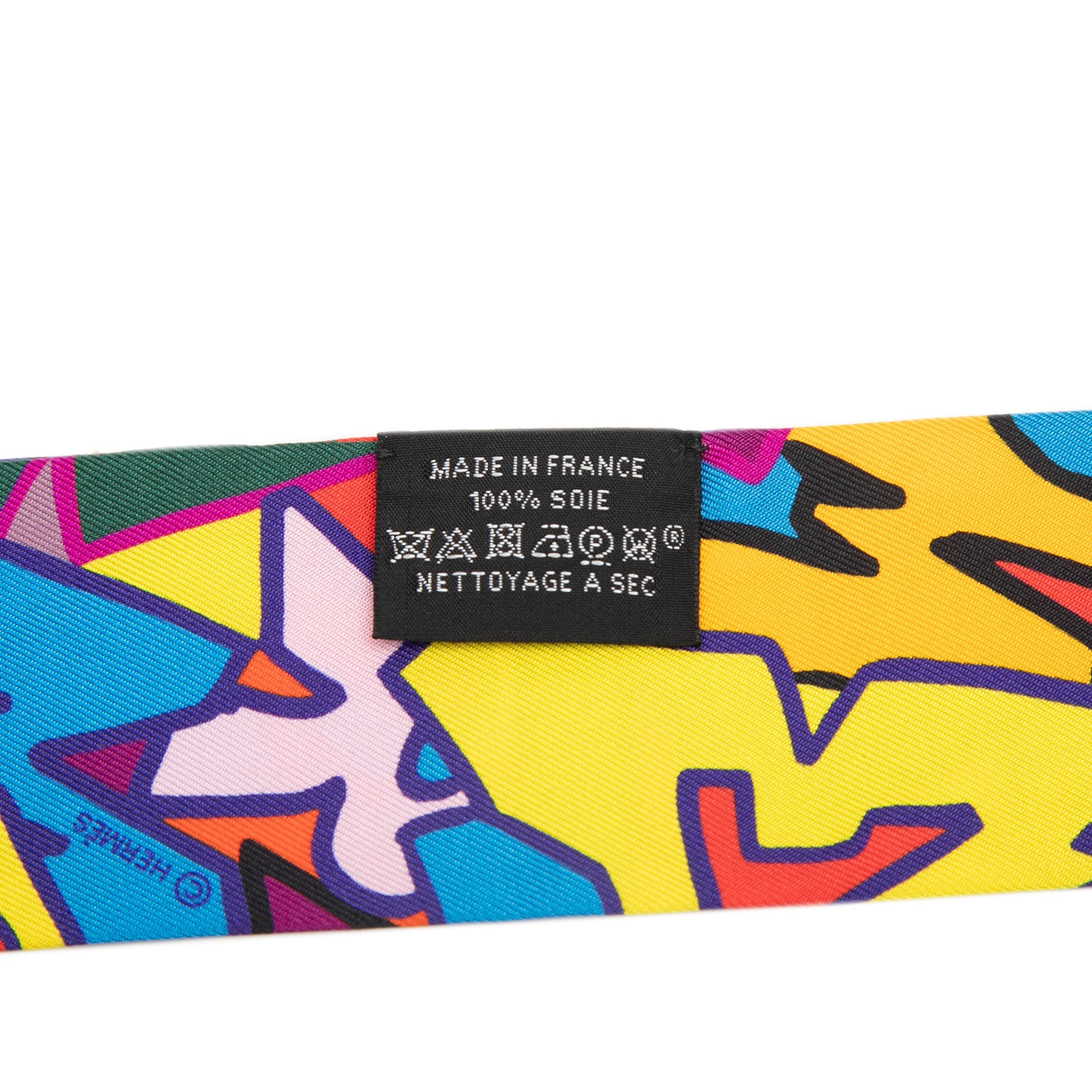 Graffiti Silk Twilly Scarf