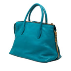 Goatskin Madras Convertible Side Zip Satchel