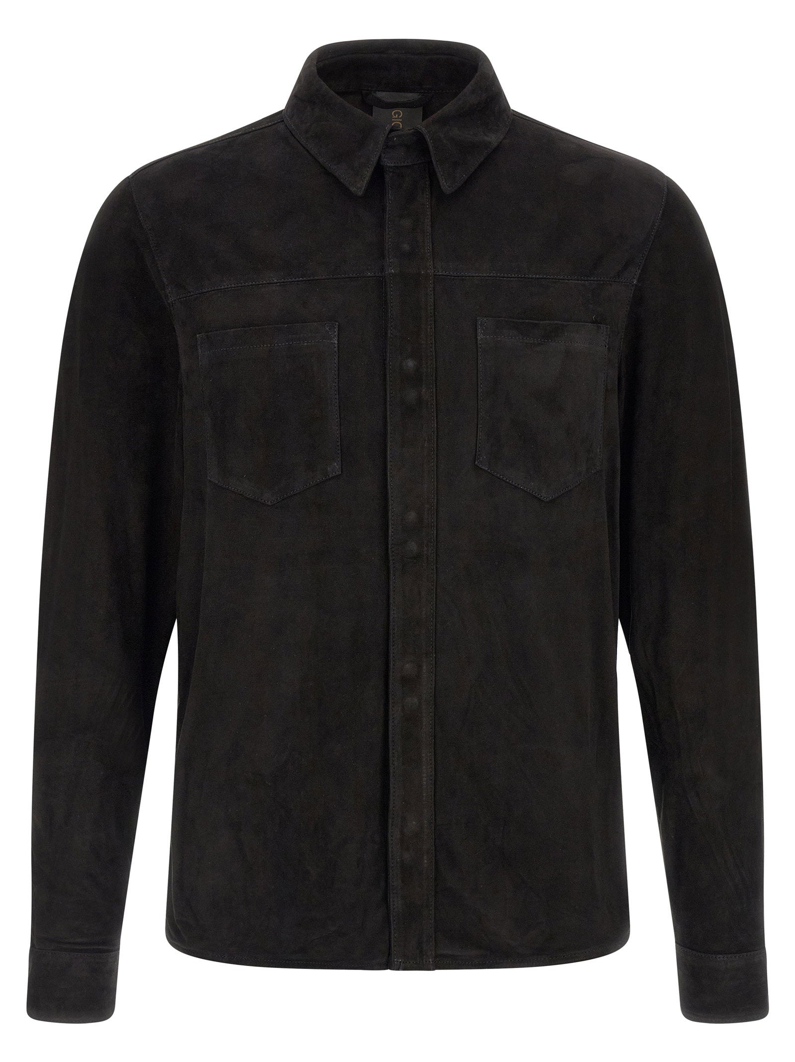 Giorgio Brato Suede Shirt Jacket — Black