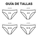 Don Algodon Kids | Pack 12 Braguitas con Flores para Niña | Transpirables