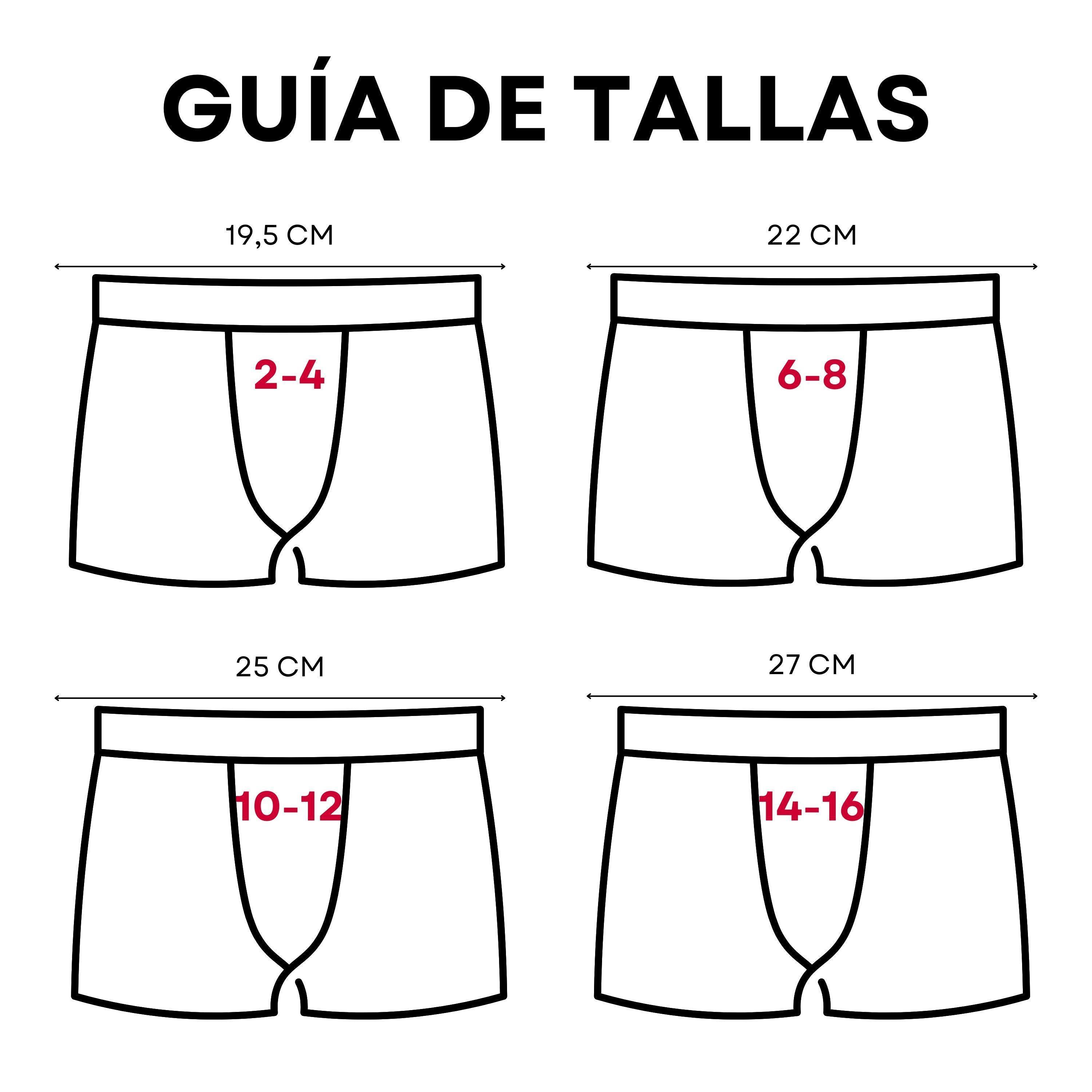 Don Algodon Kids | Pack 12 Boxers Lisos para Niño | Calzoncillos Transpirables
