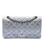 Quilted Metallic Aged Calfskin Reissue 2.55 Double Flap 227