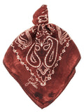 Golden Goose Paisley Silk Scarf — Burgundy