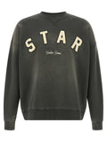 Golden Goose Logo-Embroidered Sweatshirt — Gray