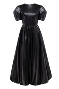 Faux Leather Maxi Dress