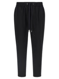 Dolce & Gabbana Logo-Plaque Trousers — Black