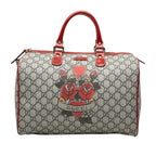 Medium GG Supreme Joy Tattoo Heart Boston Bag