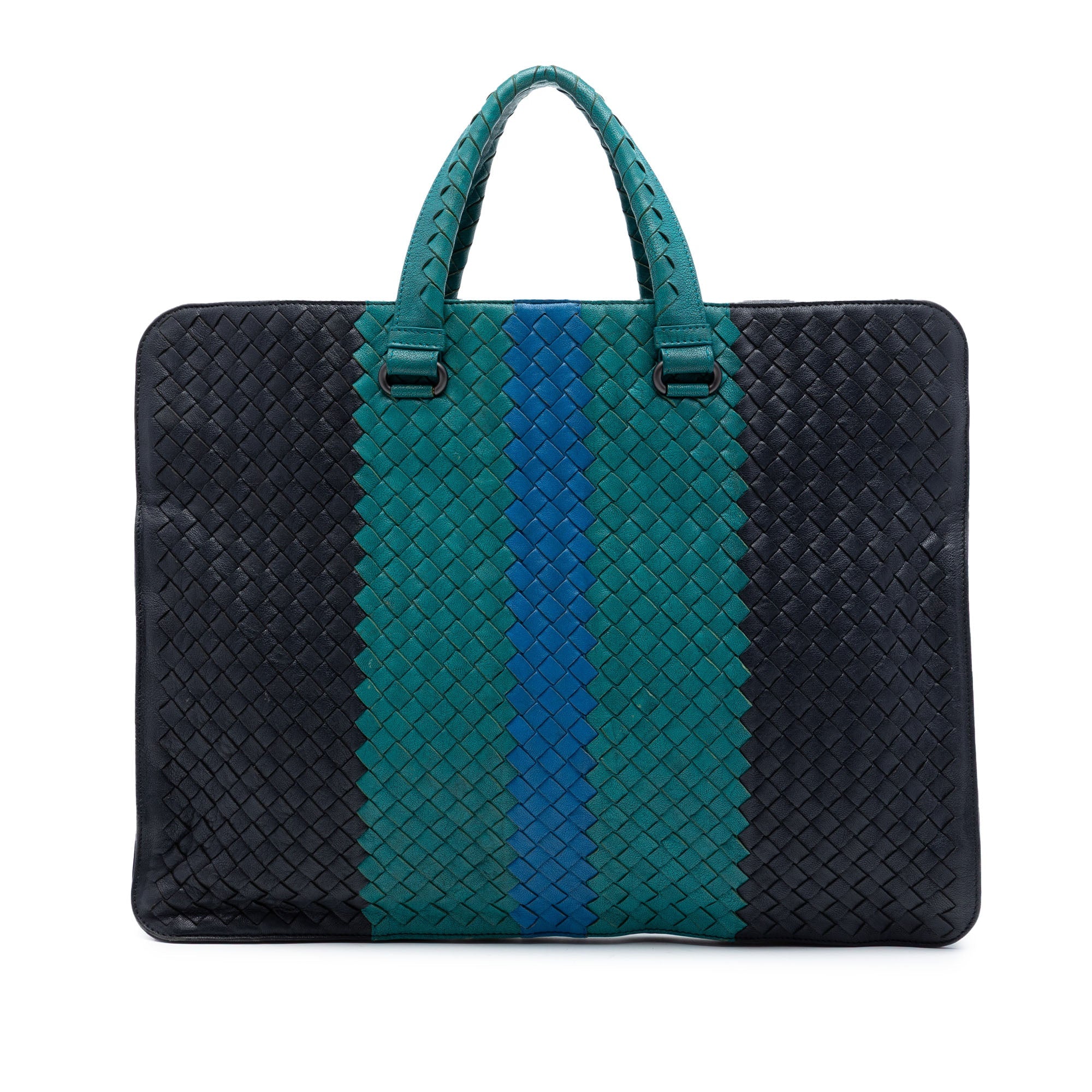 Nappa Intrecciato Club Fume Briefcase