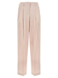 Golden Goose Wool Pleated Trousers — Beige