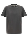 Golden Goose Cabochon Crystal Crewneck T-shirt — Charcoal