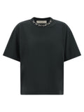 Golden Goose Crystal-Embellished Organic Cotton T-shirt — Black