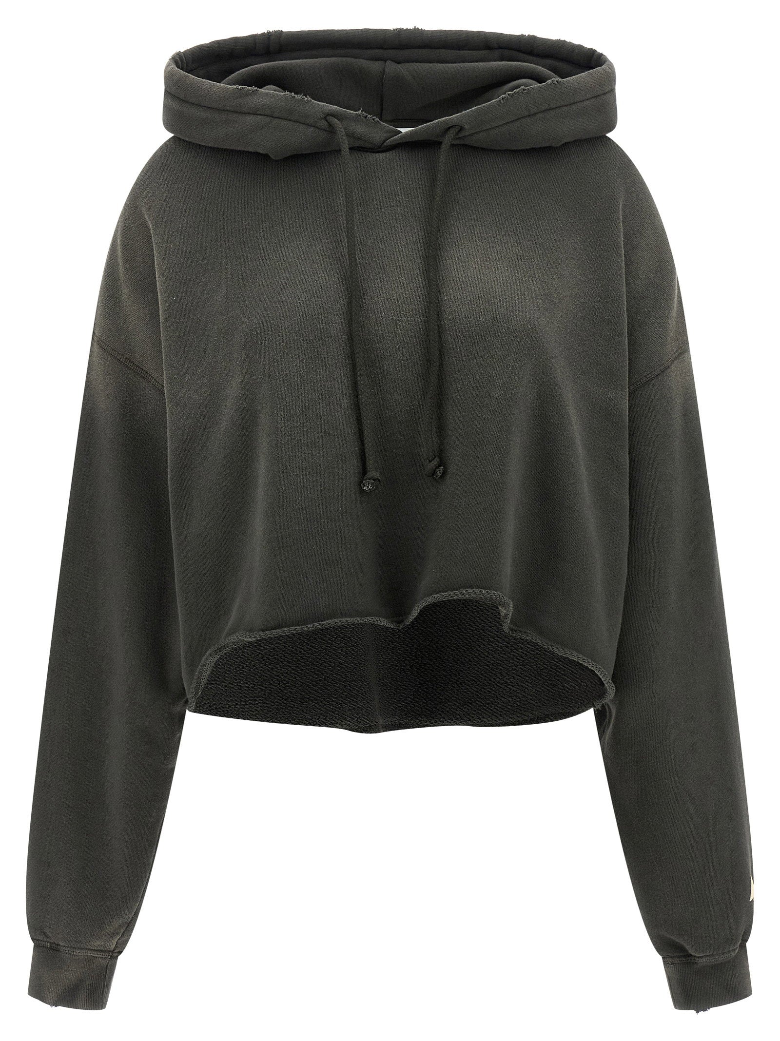 Golden Goose Delavé Cotton with Star Print Hoodie — Gray
