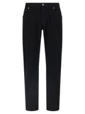 Dolce & Gabbana Logo Plaque Jeans — Black