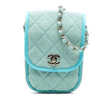 Mini CC Quilted Denim Crossbody