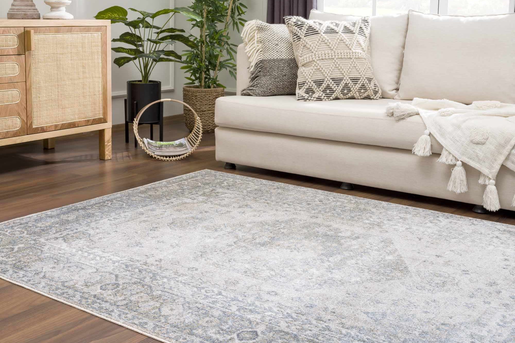 Gael Blue Boutique Washable Rug