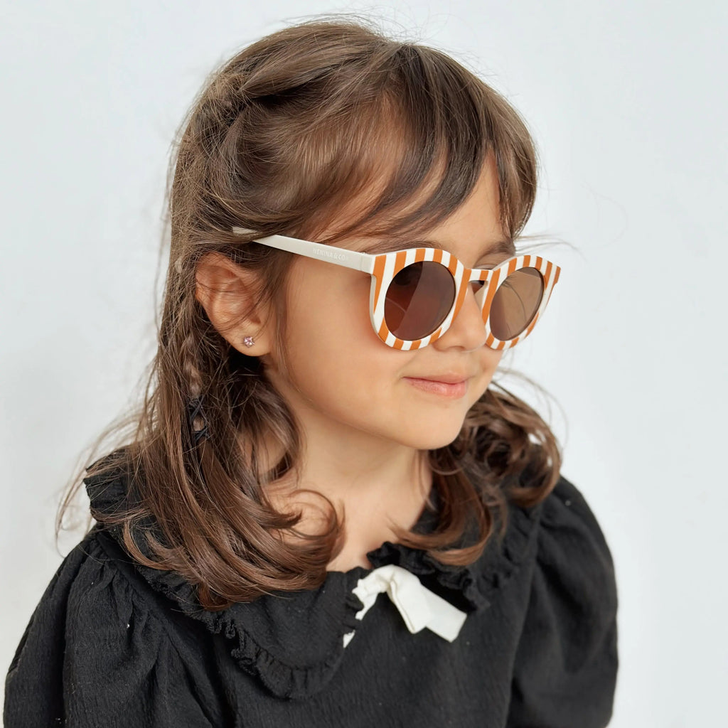 Gafas de sol Infantil Vintage Cat eyes Pink Polarized Sostenibles Nenina & Co