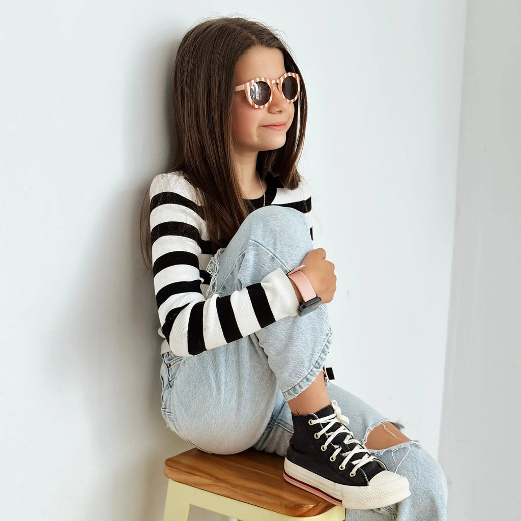 Gafas de sol Infantil Vintage Cat eyes Pink Polarized Sostenibles Nenina & Co
