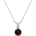 Round Garnet Pendant