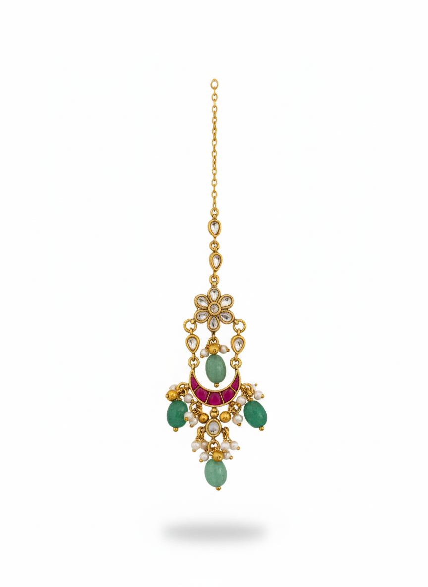 The Khubsurat Mang Tikka By KYNAH, Luxury Indian Fashion & Bridal Wear