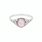 Bague 'Seshat' Nacre Rose - Argent 925