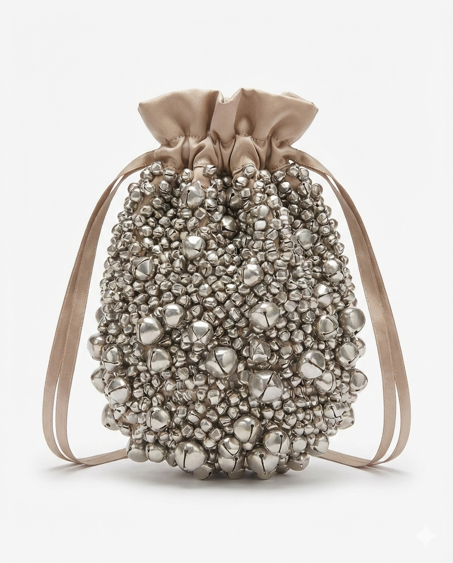 The Jhoom Rocky Bucket Bag By KYNAH, Luxury Indian Fashion & Bridal Wear