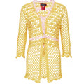 California Yellow Handmade Crochet Shirt