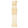 Yellow Cherry Handmade Maxi Crochet Dress