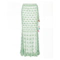 California Mint Handmade Knit Midi Skirt