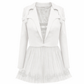 Peplum Style Jacket | White