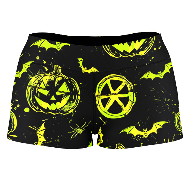 Ghoul Glow High-Waisted Women's Shorts