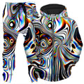Oil Aura Zip-Up Hoodie and Joggers Combo