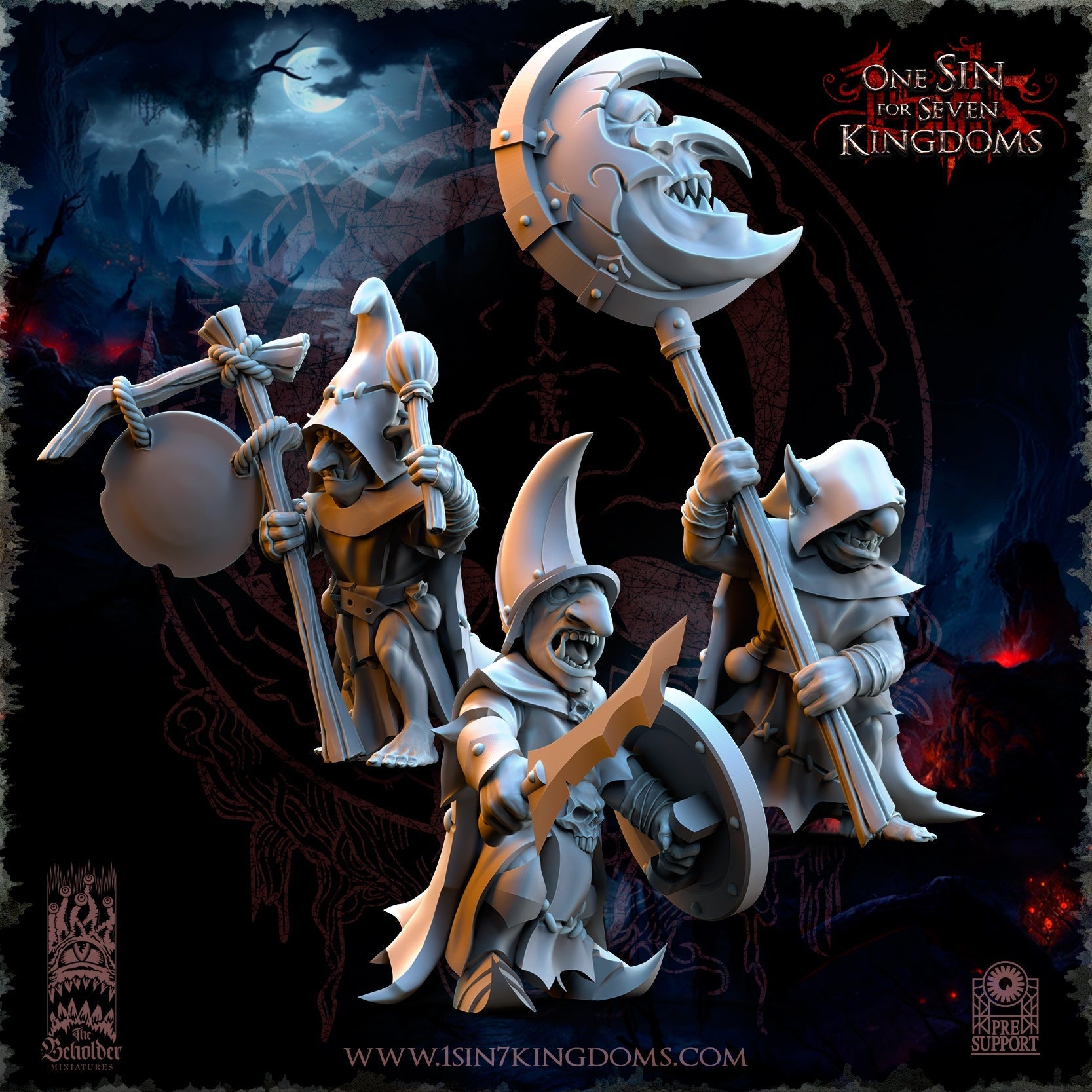The Black Horde Goblins Archers, The Beholder Miniatures