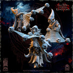 The Black Horde Goblins Skull Net Throwers, The Beholder Miniatures