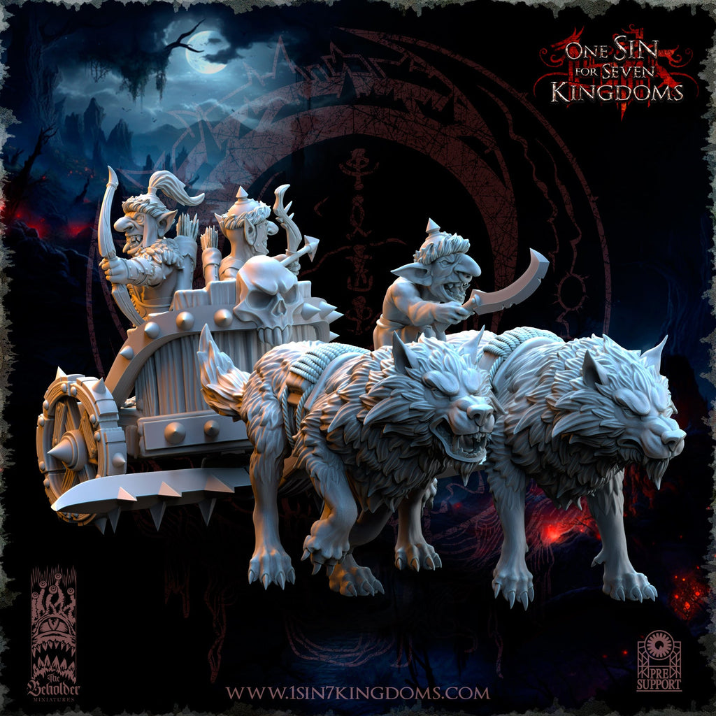 The black horde War Chariots, The Beholder Miniatures