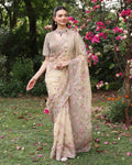 Gold Paisley Sari By KYNAH, Luxury Indian Fashion & Bridal Wear