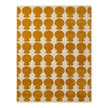 Golden Polka Dot Array Streak Hand Tufted Rug