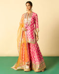 Pink Aarzoo Sharara Set By KYNAH, Luxury Indian Fashion & Bridal Wear