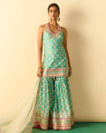 Dwisha Halter Sharara Set By KYNAH, Luxury Indian Fashion & Bridal Wear