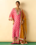 Pink Dwiti Kurta Set By KYNAH, Luxury Indian Fashion & Bridal Wear