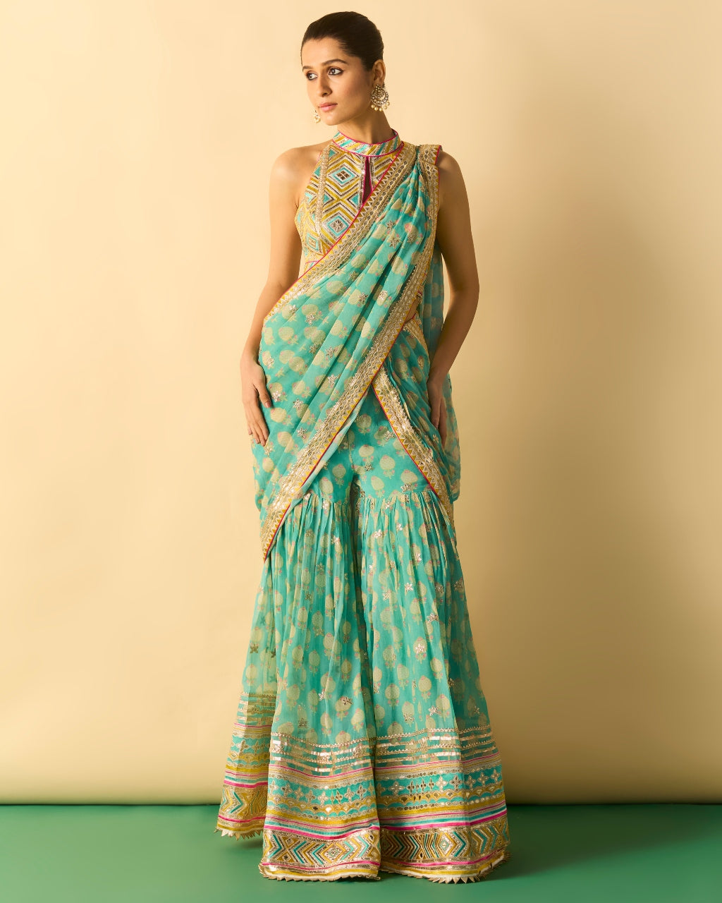 Labdhi Sari Set By KYNAH, Luxury Indian Fashion & Bridal Wear
