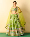 Green Mannat Lehenga Set By KYNAH, Luxury Indian Fashion & Bridal Wear