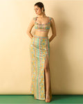 Kashvi Slit Skirt Set By KYNAH, Luxury Indian Fashion & Bridal Wear