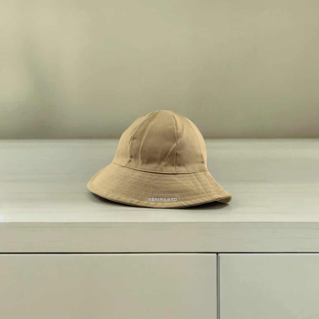 Gorro para el Sol Beige Nenina & Co - Hecho de Algodón Orgánico | Protección Solar y Estilo
