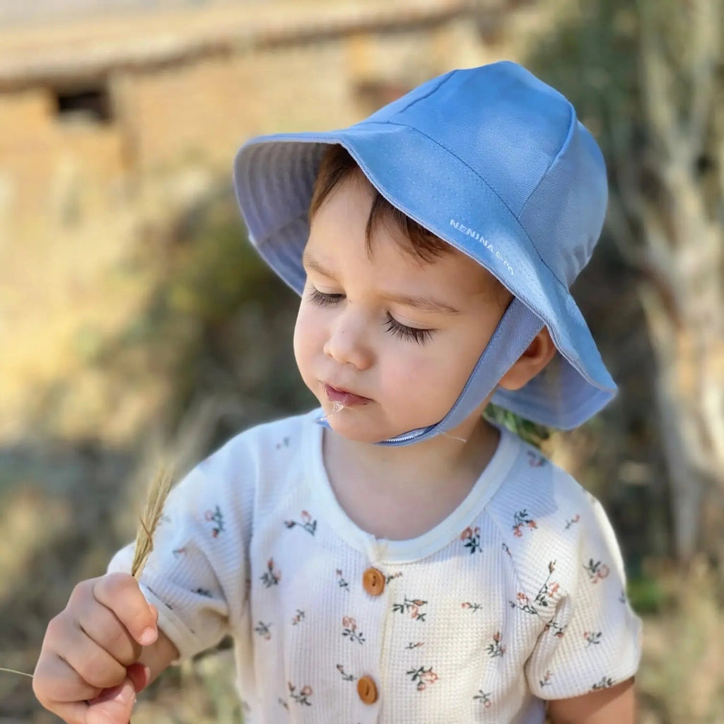 Gorro para el Sol Blue Nenina & Co - Hecho de Algodón Orgánico | Protección Solar y Estilo