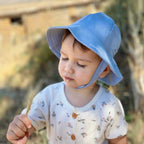 Gorro para el Sol Blue Nenina & Co - Hecho de Algodón Orgánico | Protección Solar y Estilo