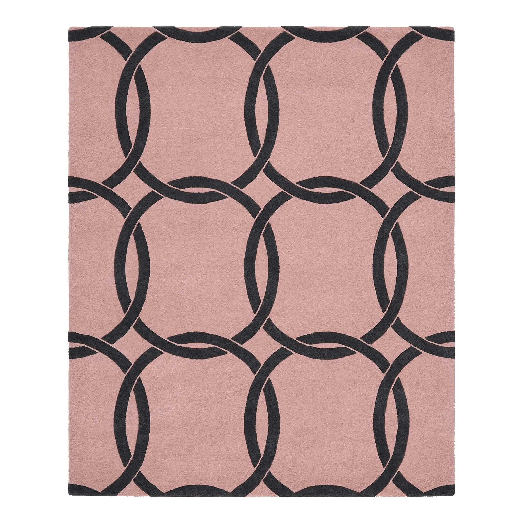 Graphic Circles Hand Tufted Rug